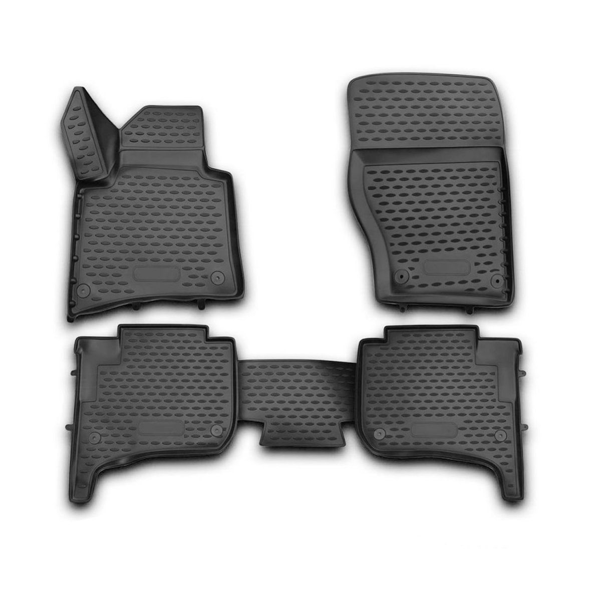 Volkswagen Touareg Floor Mats - Omac - Rubber TPE - Black - '10-'17 Volkswagen Touareg Floor Mats - Omac - Rubber TPE - Black - '10-'17